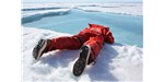 On July 19, 2011, Zachary Brown of Stanford University sipped freshwater from a melt pond on sea ice in the Arctic Ocean. 