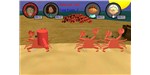 In this patient-empowering exercise game called P.E., the superhero avatar must destroy the evil crabs (cancer).
