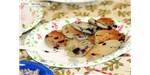 Blueberry pancakes with brown sugar cinnamon honeyworms