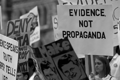 “Death of Evidence” march, Ottawa 2012