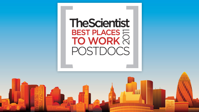 Best Places to Work Postdocs, 2011 image: Best Places to Work Postdocs, 2011