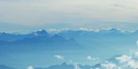To the south of capanna margherita lies the Italian Po Valley.Courtesy of Gabriel Willmann