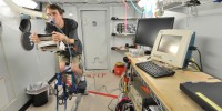 The experiment is part of a larger study that aims to understand how the body controls cerebral blood flow—changes in which play a role in acute mountain sickness. Courtesy of Robert Roach 