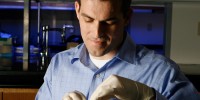 Tim Griffin studies the role of the weight-regulating hormone leptin in the progression of arthritis at the Oklahoma Medical Research Foundation, #10 among US institutions this year.Oklahoma Medical Research Foundation