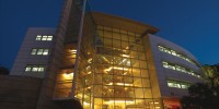 The Arthur and Rochelle Belfer Building for Biomedical Research illuminates in the evenings at #1-ranked international institution, the Weizmann Institute of Science.Courtesy of the Weizmann Institute of Science