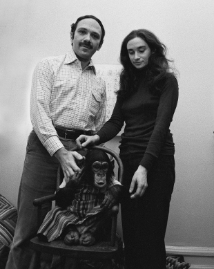 Nim Chimpsky with Professor Herbert Terrace and Stephanie Lafarge as seen in Project Nim