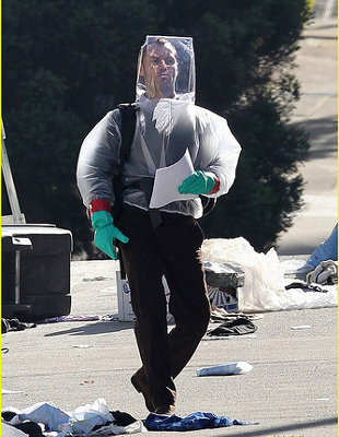 Jude Law's character, a nefarious blogger, roams the post-apocalyptic streets of San Francisco