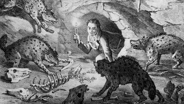 The Hyena Den, discovered 1821 image: The Hyena Den, discovered 1821