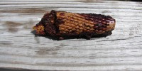 Native American carved bone knife handle Roberta Estes