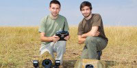Will and Matt Burrard-Lucas with the BeetleCams in Masai Mara, Kenya.burrard-lucas.com