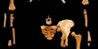 1974: Lucy (Australopithecus afarensis)One of the most famous of the hominin fossils, the approximately 3.2-million-year-old Lucy was discovered in 1974 in the Afar Desert region of Northern Ethiopia by a team of paleoanthropologists led by then-associate professor of anthropology at Case Western Reserve University, Donald Johanson. The several hundred bone fragments that were discovered represent only 40 percent of the specimen’s skeleton, yet much information can be gleaned from it. For example, the morphology of its knee suggests Lucy was primarily an upright walker. However, the size of its skull was still strikingly small—providing more evidence that bipedalism and other human-like features preceded larger brain sizes (see the discovery of the Taung Child skull in 1925.) 