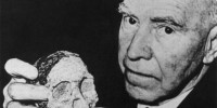 1925: The Taung Child (Australopithecus africanus) In November of 1924, Raymond Dart (pictured above), an Australian anatomy professor at the University of Witerwatersrand in Johannesburg, South Africa, received a parcel containing an approximately 2.5-million-year-old fossil skull and matching endocast that had been dug up from a nearby limestone quarry at Taung, South Africa. By early 1925, Dart had published a paper in Nature classifying the fossil as a new hominin species: Australopithecus africanus. While the Taung skull had human-like characteristics such as small canines, a steep forehead, and a spinal cord alignment that suggested bipedalism, Taung’s brain size was closer to that of a nonhuman ape—prompting contemporary anthropologists to group the extinct species with gorillas and chimpanzees. It wasn’t until 1932 that A. africanus was classified as a hominin, and not until the 1940s, as more Australopithecus fossils were identified, that the field began to accept Taung. SCIENCE SOURCE 